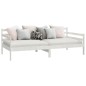 vidaXL Dormeuse Bianca 90x200 cm in Legno Massello di Pino