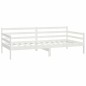 vidaXL Dormeuse Bianca 90x200 cm in Legno Massello di Pino