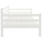 vidaXL Dormeuse Bianca 90x200 cm in Legno Massello di Pino