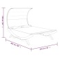vidaXL Lettino con Tettuccio 165x203x126 cm in Legno Curvato Crema vidaXL Lettino con Tettuccio 165x203x126 cm in Legno Curvato Crema