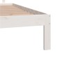 vidaXL Giroletto Bianco 160x200 cm in Legno Massello di Pino vidaXL Giroletto Bianco 160x200 cm in Legno Massello di Pino