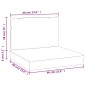vidaXL Cuscini per Pallet 2 pz Strisce Blu e Bianche Tessuto Oxford