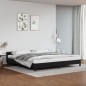 vidaXL Giroletto con Testiera Nero 200x200 cm in Similpelle vidaXL Giroletto con Testiera Nero 200x200 cm in Similpelle