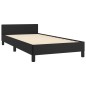 vidaXL Giroletto con Testiera Nero 90x190 cm in Similpelle vidaXL Giroletto con Testiera Nero 90x190 cm in Similpelle
