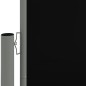 vidaXL Tenda da Sole Laterale Retrattile Nera 180x1000 cm vidaXL Tenda da Sole Laterale Retrattile Nera 180x1000 cm