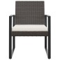 vidaXL Sedie da Pranzo da Giardino 2 pz Marroni in Rattan PP vidaXL Sedie da Pranzo da Giardino 2 pz Marroni in Rattan PP