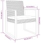 vidaXL Sedie da Pranzo da Giardino 2 pz Marroni in Rattan PP vidaXL Sedie da Pranzo da Giardino 2 pz Marroni in Rattan PP