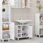 vidaXL Mobile da Bagno Bianco Lucido 60x32x53,5cm in Legno Multistrato
