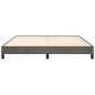 vidaXL Giroletto Grigio Scuro 160x200 cm in Velluto vidaXL Giroletto Grigio Scuro 160x200 cm in Velluto