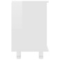 vidaXL Mobile da Bagno Bianco Lucido 60x32x53,5cm in Legno Multistrato