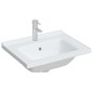 vidaXL Lavandino da Bagno Bianco 61x48x19,5cm Rettangolare in Ceramica vidaXL Lavandino da Bagno Bianco 61x48x19,5cm Rettangolare in Ceramica