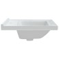 vidaXL Lavandino da Bagno Bianco 61x48x19,5cm Rettangolare in Ceramica vidaXL Lavandino da Bagno Bianco 61x48x19,5cm Rettangolare in Ceramica