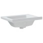 vidaXL Lavandino da Bagno Bianco 61x48x19,5cm Rettangolare in Ceramica vidaXL Lavandino da Bagno Bianco 61x48x19,5cm Rettangolare in Ceramica