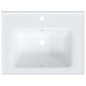 vidaXL Lavandino da Bagno Bianco 61x48x19,5cm Rettangolare in Ceramica vidaXL Lavandino da Bagno Bianco 61x48x19,5cm Rettangolare in Ceramica