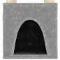 vidaXL Albero per Gatti con Tiragraffi in Sisal Grigio Chiaro 147 cm