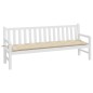 vidaXL Cuscino per Panca Beige 200x50x7 cm in Tessuto Oxford