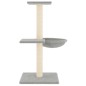 vidaXL Albero per Gatti con Tiragraffi in Sisal Grigio Chiaro 72 cm