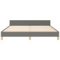 vidaXL Giroletto senza Materasso Grigio Scuro 180x200 cm Tessuto vidaXL Giroletto senza Materasso Grigio Scuro 180x200 cm Tessuto