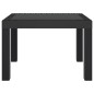 vidaXL Tavolo da Giardino Antracite 59x47x40 cm in PP vidaXL Tavolo da Giardino Antracite 59x47x40 cm in PP