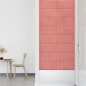 Pannelli Murali 12 pz Rosa 60x30 cm in Velluto 2,16 m² Pannelli Murali 12 pz Rosa 60x30 cm in Velluto 2,16 m²