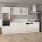 Armadio con Cassetto Bianco Lucido 50x46x81,5 cm in Truciolato Armadio con Cassetto Bianco Lucido 50x46x81,5 cm in Truciolato