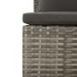 vidaXL Set di Divani da Giardino 2 pz con Cuscini in Polyrattan Grigio vidaXL Set di Divani da Giardino 2 pz con Cuscini in Polyrattan Grigio