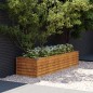 vidaXL Fioriera Rialzata da Giardino 194x50x36 cm in Acciaio Corten vidaXL Fioriera Rialzata da Giardino 194x50x36 cm in Acciaio Corten
