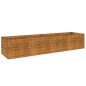 vidaXL Fioriera Rialzata da Giardino 194x50x36 cm in Acciaio Corten vidaXL Fioriera Rialzata da Giardino 194x50x36 cm in Acciaio Corten