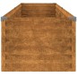 vidaXL Fioriera Rialzata da Giardino 194x50x36 cm in Acciaio Corten vidaXL Fioriera Rialzata da Giardino 194x50x36 cm in Acciaio Corten