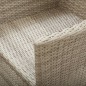 vidaXL Sedie da Giardino Reclinabili 2 pz con Cuscini Polyrattan Beige vidaXL Sedie da Giardino Reclinabili 2 pz con Cuscini Polyrattan Beige