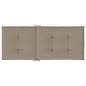 vidaXL Cuscini per Sedie Alte 4 pz Tortora 120x50x3 cm in Tessuto