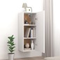 Armadietto Pensile a Muro Bianco 34,5x34x90cm Legno Multistrato Armadietto Pensile a Muro Bianco 34,5x34x90cm Legno Multistrato