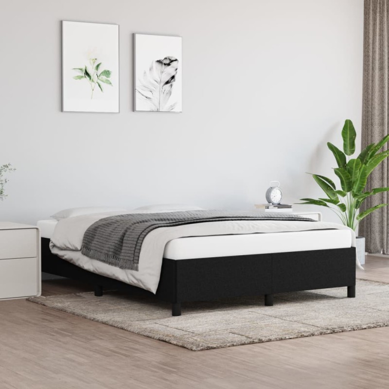 vidaXL Giroletto Nero 140x190 cm in Tessuto vidaXL Giroletto Nero 140x190 cm in Tessuto