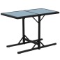 vidaXL Set da Bistrot 3 pz con Cuscini in Polyrattan Nero vidaXL Set da Bistrot 3 pz con Cuscini in Polyrattan Nero