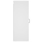 Armadietto Pensile a Muro Bianco 34,5x34x90cm Legno Multistrato Armadietto Pensile a Muro Bianco 34,5x34x90cm Legno Multistrato