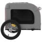 vidaXL Rimorchio da Bici per Cani Rosso e Grigio Oxford e Ferro vidaXL Rimorchio da Bici per Cani Rosso e Grigio Oxford e Ferro