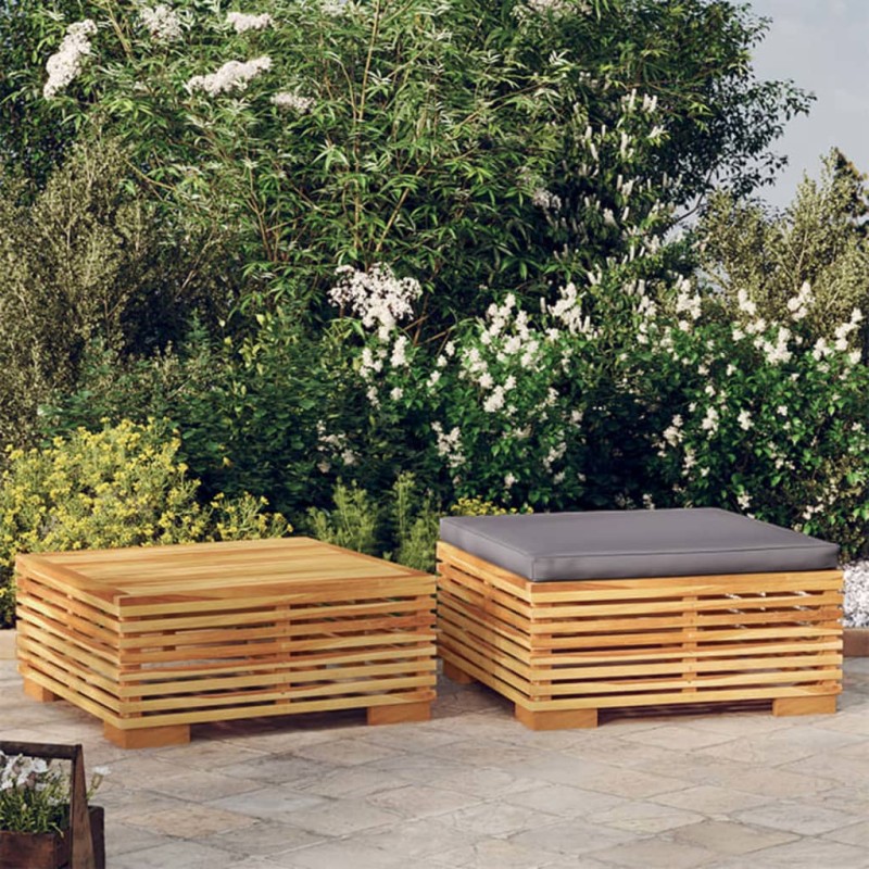 vidaXL Set Divani da Giardino 2 pz in Legno Massello di Teak vidaXL Set Divani da Giardino 2 pz in Legno Massello di Teak