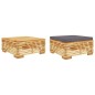vidaXL Set Divani da Giardino 2 pz in Legno Massello di Teak vidaXL Set Divani da Giardino 2 pz in Legno Massello di Teak
