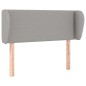 Testiera ad Orecchio Grigio Chiaro 103x23x78/88 cm in Tessuto Testiera ad Orecchio Grigio Chiaro 103x23x78/88 cm in Tessuto
