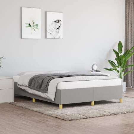vidaXL Giroletto Grigio Chiaro 140x190 cm in Tessuto