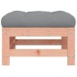vidaXL Poggiapiedi da Giardino con Cuscino Legno Massello di Douglas vidaXL Poggiapiedi da Giardino con Cuscino Legno Massello di Douglas