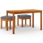 vidaXL Set da Pranzo da Giardino 3pz con Cuscini Legno Massello Acacia