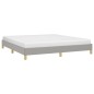 vidaXL Giroletto senza Materasso Grigio Chiaro 180x200 cm Tessuto vidaXL Giroletto senza Materasso Grigio Chiaro 180x200 cm Tessuto