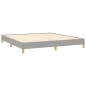 vidaXL Giroletto senza Materasso Grigio Chiaro 180x200 cm Tessuto vidaXL Giroletto senza Materasso Grigio Chiaro 180x200 cm Tessuto
