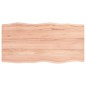 vidaXL Piano Tavolo Marrone Chiaro 100x50x2 cm in Rovere Non Trattato vidaXL Piano Tavolo Marrone Chiaro 100x50x2 cm in Rovere Non Trattato