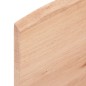 vidaXL Piano Tavolo Marrone Chiaro 100x50x2 cm in Rovere Non Trattato vidaXL Piano Tavolo Marrone Chiaro 100x50x2 cm in Rovere Non Trattato