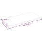 vidaXL Piano Tavolo Marrone Chiaro 100x50x2 cm in Rovere Non Trattato vidaXL Piano Tavolo Marrone Chiaro 100x50x2 cm in Rovere Non Trattato