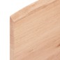 vidaXL Piano Tavolo Marrone Chiaro 100x60x2 cm in Rovere Non Trattato vidaXL Piano Tavolo Marrone Chiaro 100x60x2 cm in Rovere Non Trattato