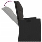vidaXL Panca da Giardino Reclinabile con Cuscini 173cm Polyrattan Nero vidaXL Panca da Giardino Reclinabile con Cuscini 173cm Polyrattan Nero