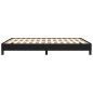 vidaXL Giroletto Nero 140x190 cm in Tessuto